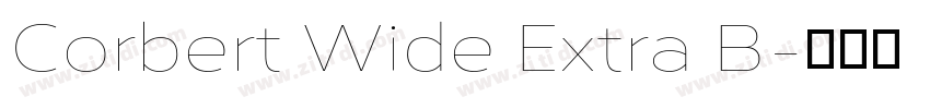 Corbert Wide Extra B字体转换